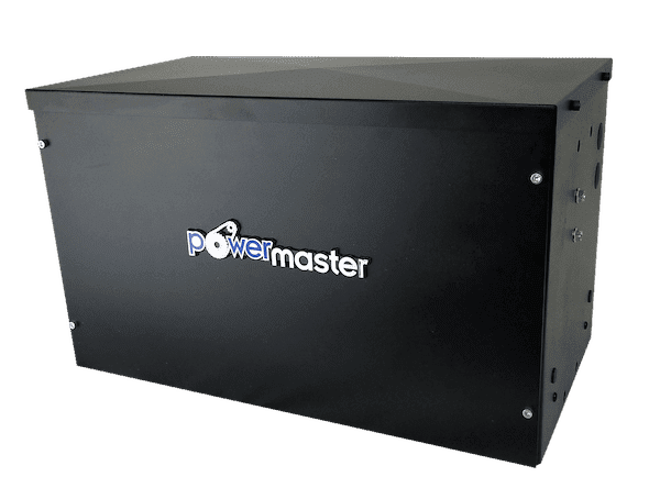 Powermaster CSG high-traffic slide gate operator with DC motor.